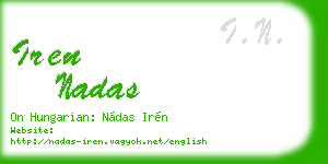 iren nadas business card