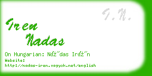 iren nadas business card